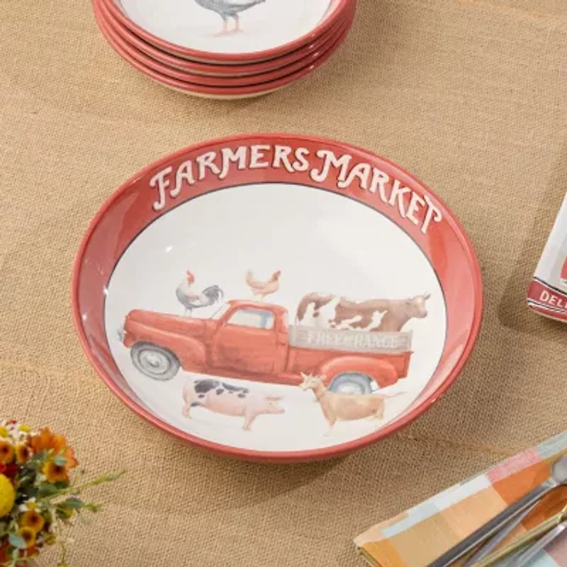 Certified International Vintage Farm Ceramic Serving Bowl