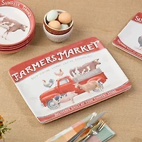 Certified International Vintage Farm Ceramic Serving Platter