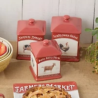 Certified International Vintage Farm 3-pc. Canister