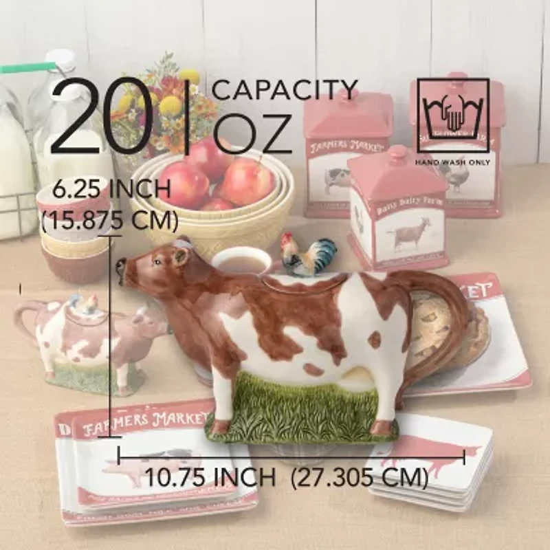 Certified International Vintage Farm Serving Pitcher