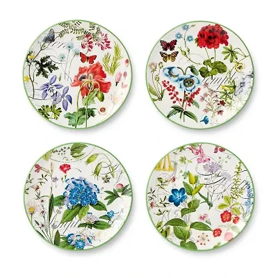 Certified International Greenhouse 4-pc. Ceramic Salad Plate