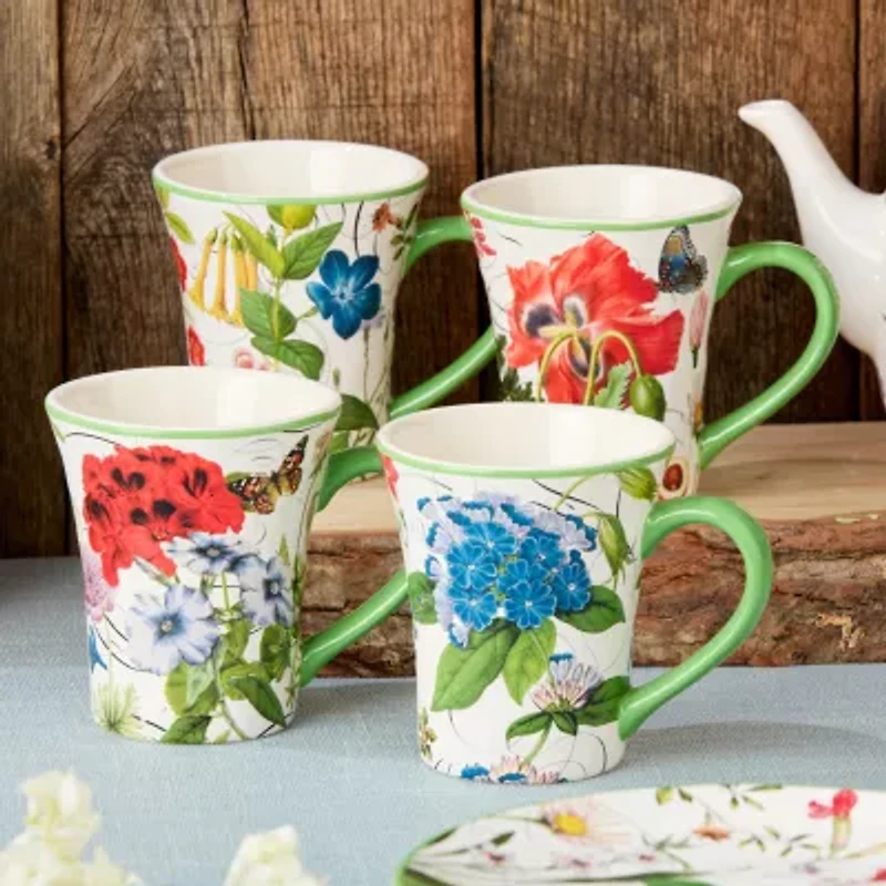 Certified International Greenhouse 4-pc. Coffee Mug
