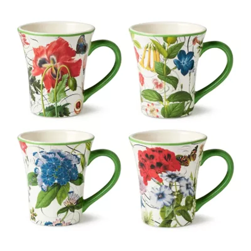 Certified International Greenhouse 4-pc. Coffee Mug
