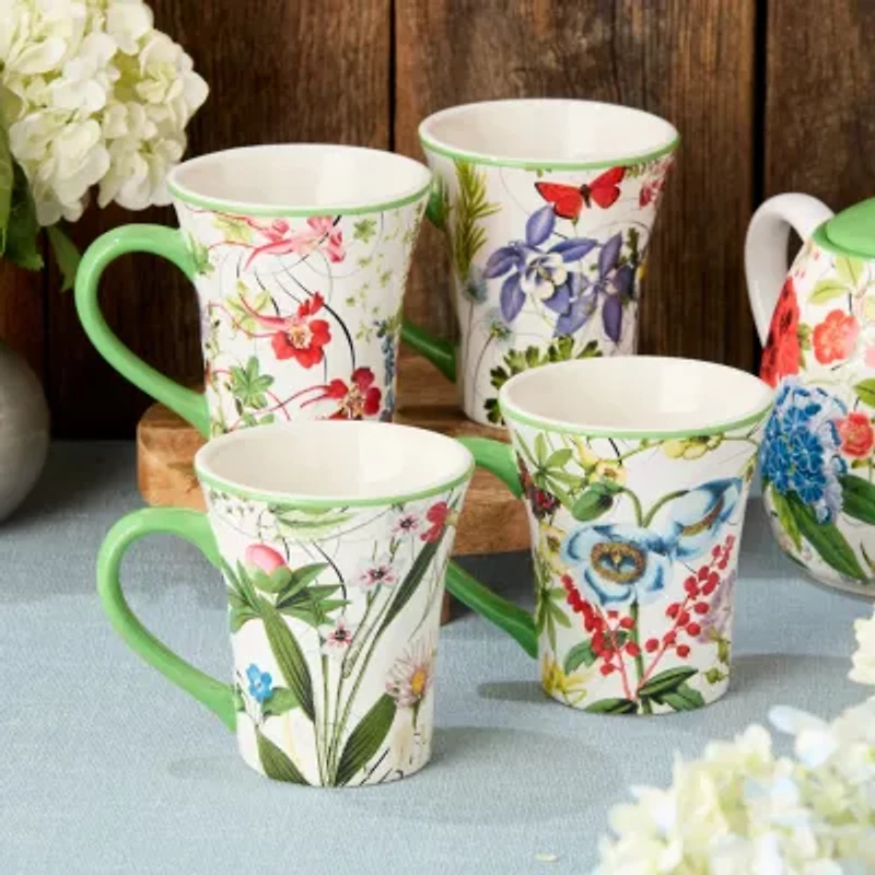 Certified International Greenhouse 4-pc. Coffee Mug
