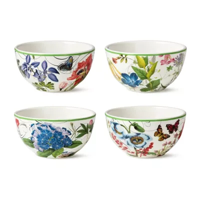 Certified International Greenhouse 4-pc. Ceramic Ice Cream Bowl