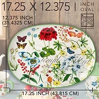Certified International Greenhouse Ceramic Serving Platter