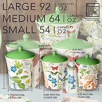 Certified International Greenhouse 3-pc. Canister