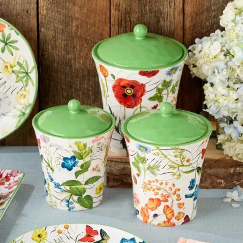 Certified International Greenhouse 3-pc. Canister