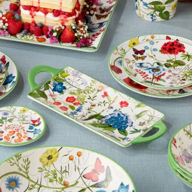 Certified International Greenhouse Ceramic Serving Platter