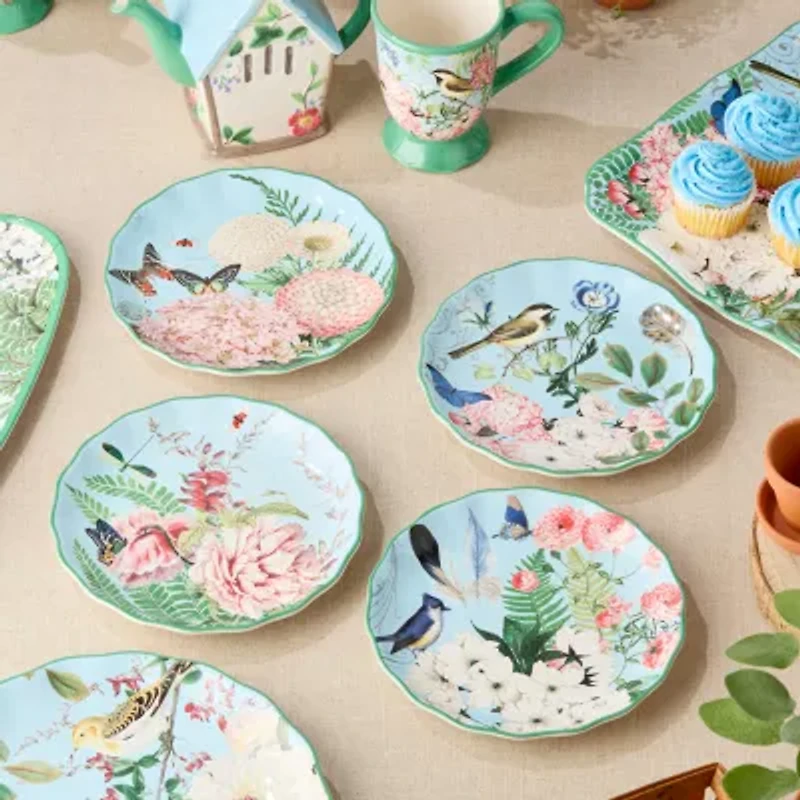 Certified International Flora 4-pc. Ceramic Salad Plate