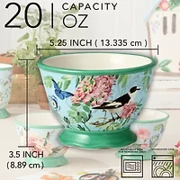Certified International Flora 4-pc. Ceramic Ice Cream Bowl