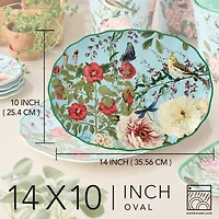 Certified International Flora Ceramic Serving Platter