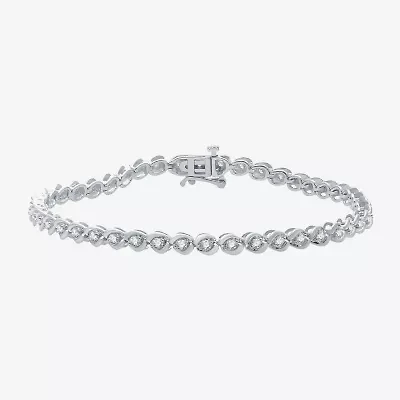 1 CT. T.W. Diamond Tennis Bracelet 10K White or Yellow Gold