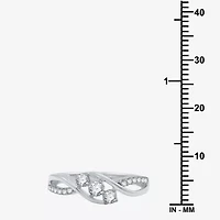 Love Lives Forever 1/3 CT.T.W. Natural Diamond 10K Gold 3-Stone Promise Ring