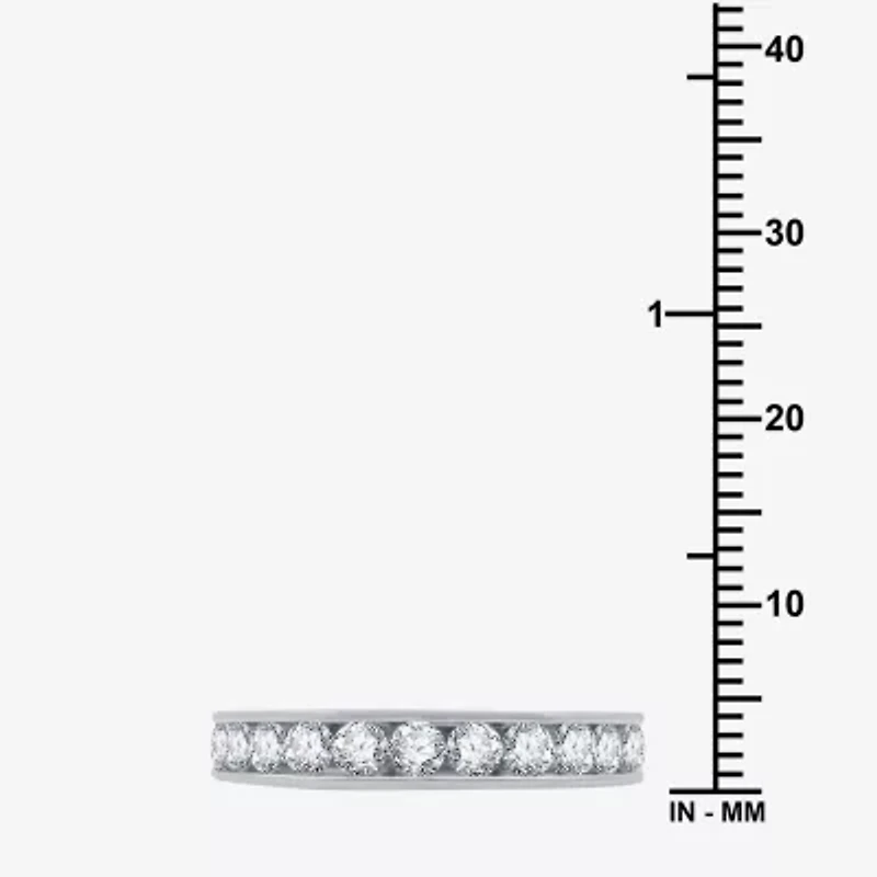 (I-J / I2) Womens 4MM 1 CT. T.W. Natural White Diamond 14K Gold Wedding Band