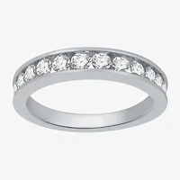 (I-J / I2) Womens 4MM 1 CT. T.W. Natural White Diamond 14K Gold Wedding Band