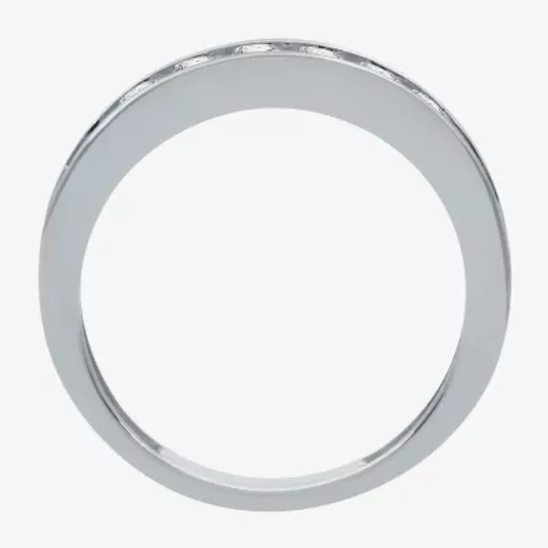 (I-J / I2) Womens 4MM 1 CT. T.W. Natural White Diamond 14K Gold Wedding Band