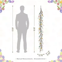 Glitzhome 72" Egg And Berries Easter Garland