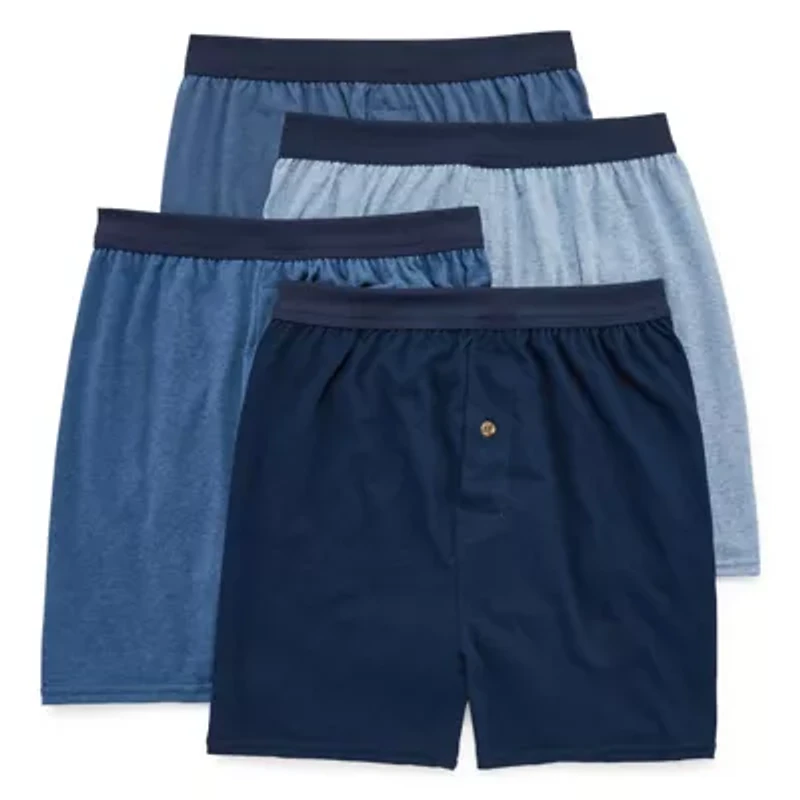 Hanes Freshiq Comfortflex Waistband Mens 4 Pack Boxers Jcbkb4