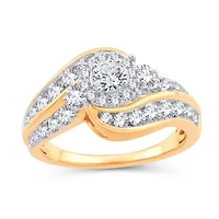 Womens / CT. T.W. Natural White Diamond 10K Gold Round Engagement Ring
