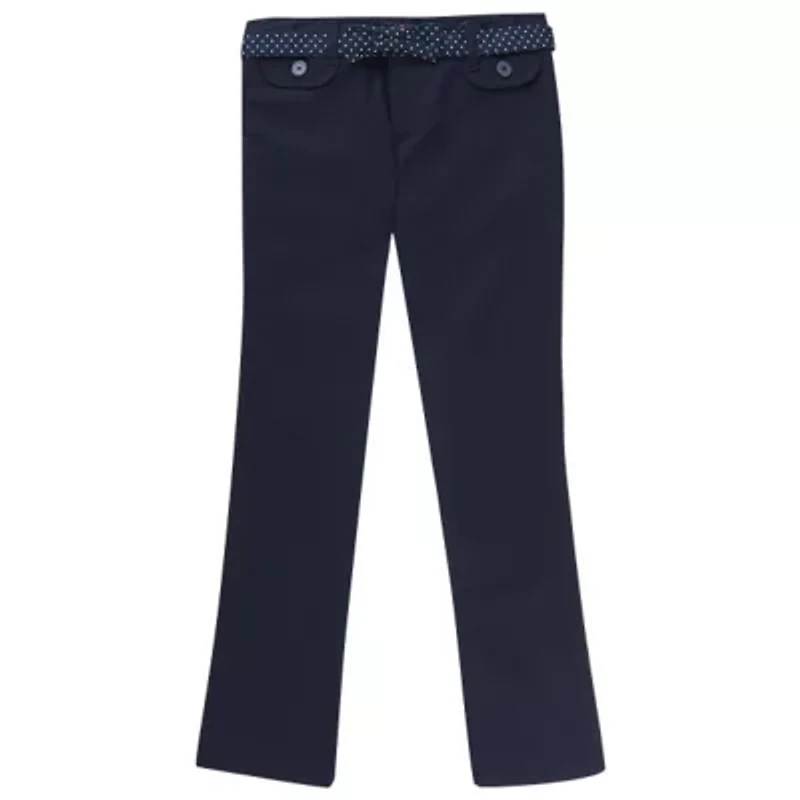 French Toast Little & Big Kid Girls Bootcut Mid Rise Straight Fit Flat Front Pant