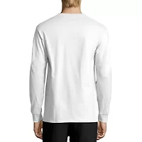 Hanes Mens Crew Neck Long Sleeve Active T-Shirt
