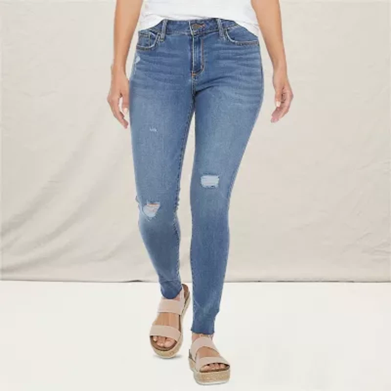 a.n.a Womens Tall Mid Rise Skinny Fit Jegging Jean