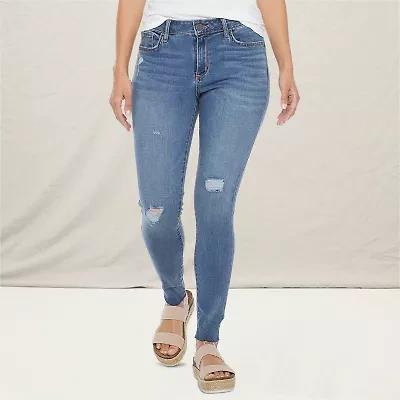 a.n.a Womens Tall Mid Rise Skinny Fit Jegging Jean