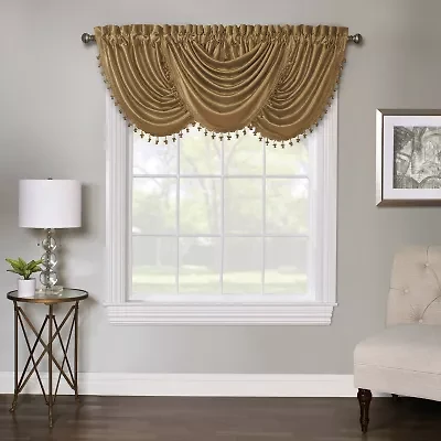 Regal Home Regency Rod Pocket Waterfall Valance