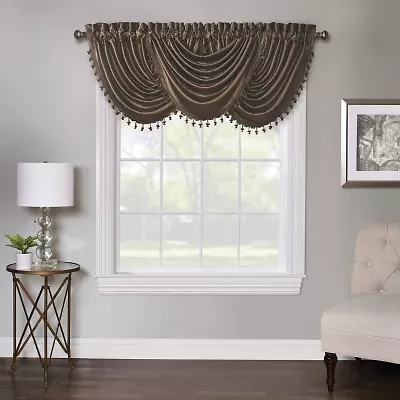 Regal Home Regency Rod Pocket Waterfall Valance