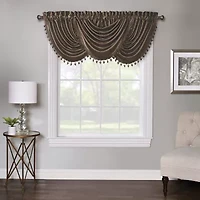 Regal Home Regency Rod Pocket Waterfall Valance