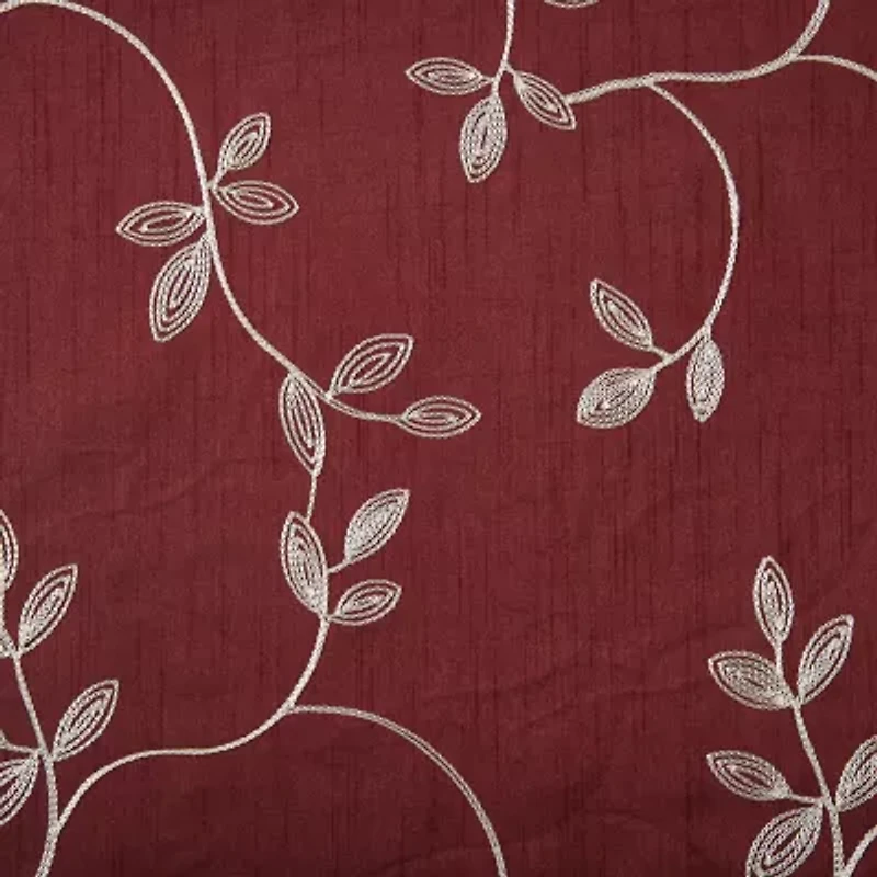 Max Blackout Mystique Grommet Top Embroidered 100% Single Curtain Panel