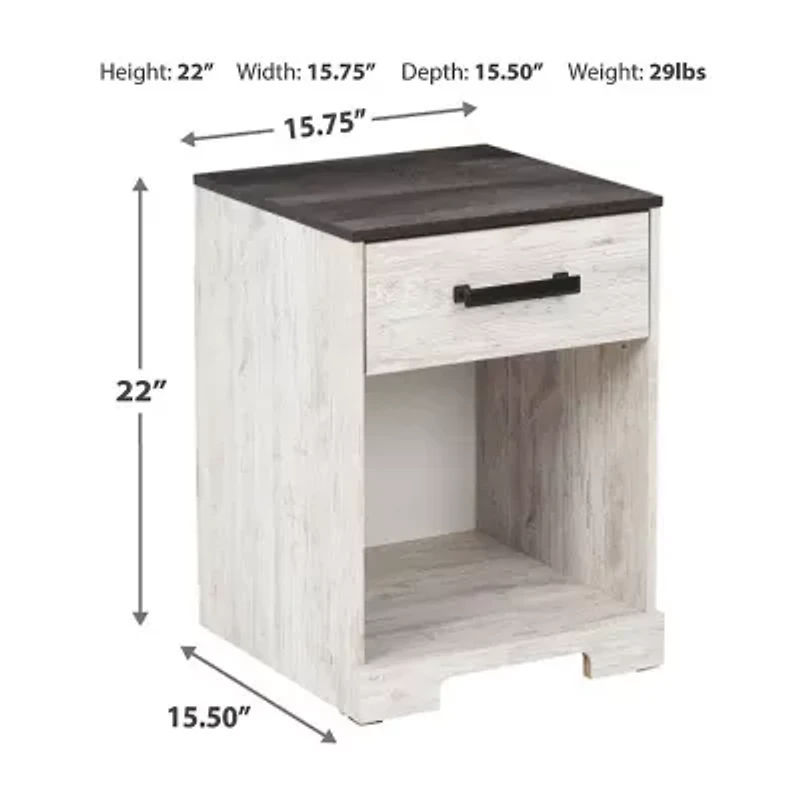 Signature Design by Ashley® Shawburn Bedroom Collection 1-Drawer Nightstand