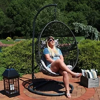Sunnydaze® Caroline Hanging Egg Chair With Stand