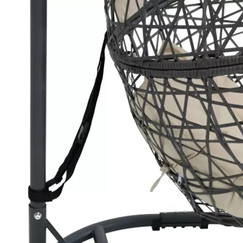 Sunnydaze® Caroline Hanging Egg Chair With Stand