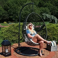 Sunnydaze® Caroline Hanging Egg Chair With Stand