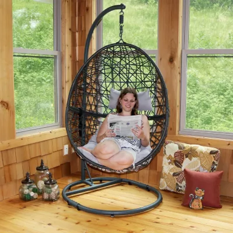Sunnydaze® Caroline Hanging Egg Chair With Stand