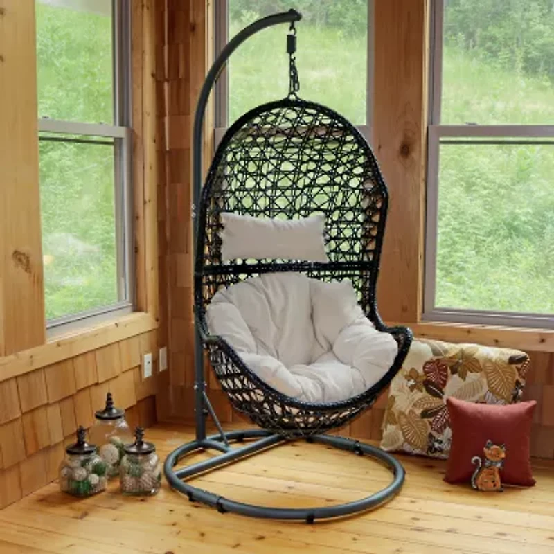 Sunnydaze® Cordelia Hanging Egg Chair with Stand