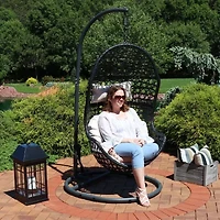 Sunnydaze® Cordelia Hanging Egg Chair with Stand