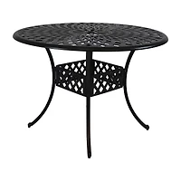 Sunnydaze Dining Collection Weather Resistant Metal Side Table
