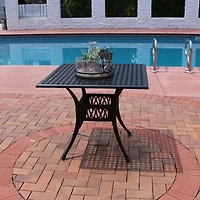 Sunnydaze Collection Square Dining Table