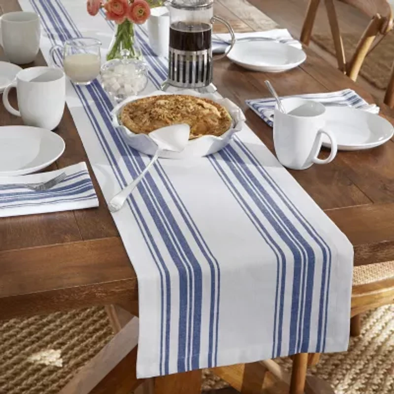 Elrene Home Fashions Farmhouse Living Homestead Stripe Table Runner