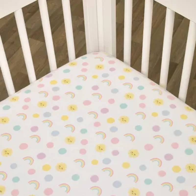 Nojo Sunshine And Rainbow Crib Sheet
