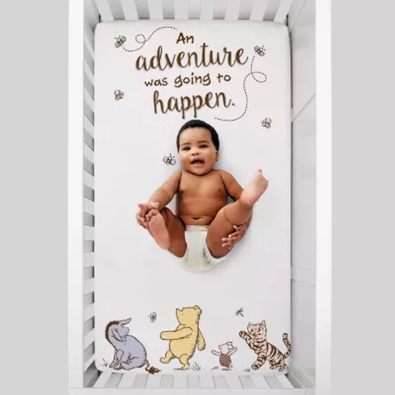 Disney Collection Winnie The Pooh Crib Sheet