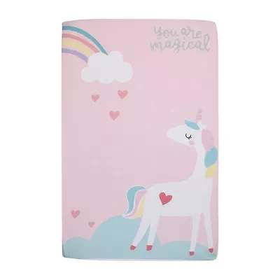 Nojo Unicorn And Rainbow Mini Crib Sheet