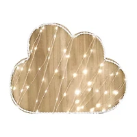 Nojo Light Up Cloud Wood Wall Art