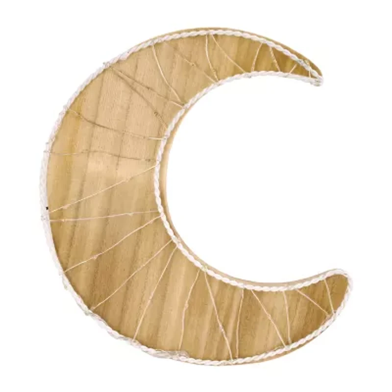 Nojo Light Up Moon Wood Wall Art