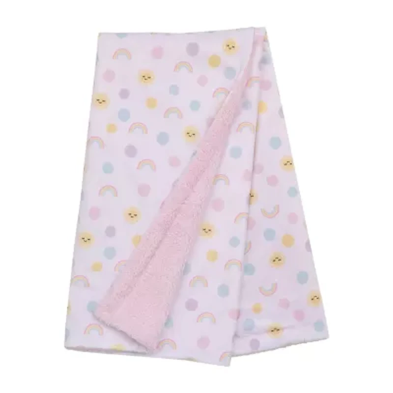 Nojo Sunshine And Rainbow Fleece Baby Blanket