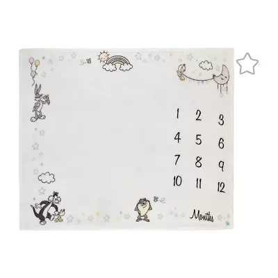 Warner Bros Looney Tunes Baby Milestone Blanket
