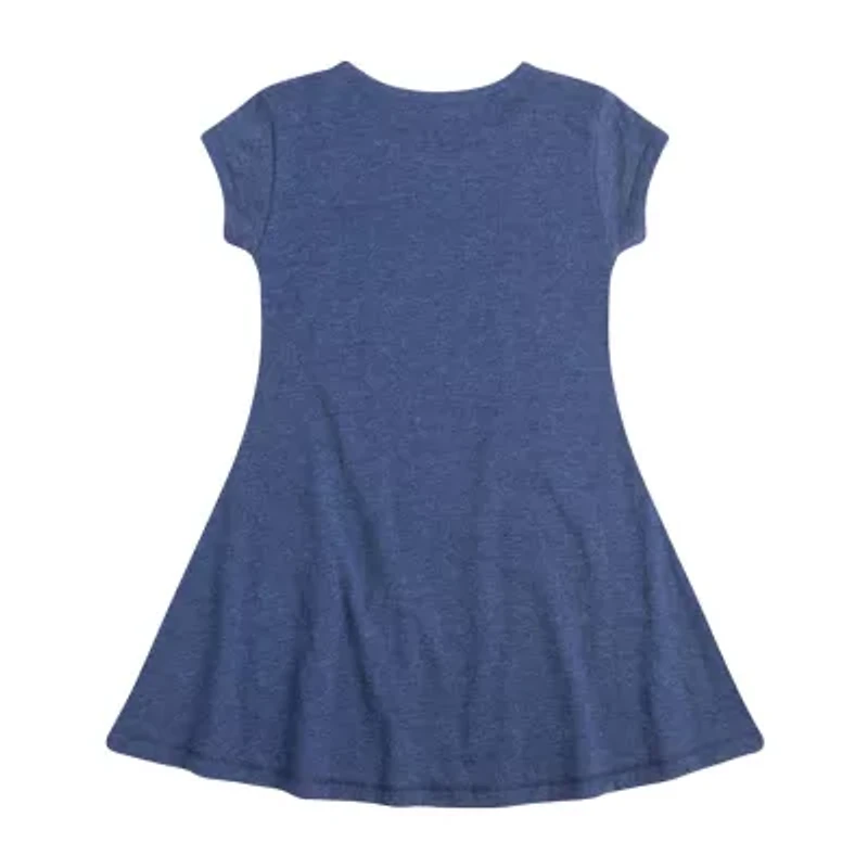 Little & Big Kid Girls Short Sleeve Barbie A-Line Dress